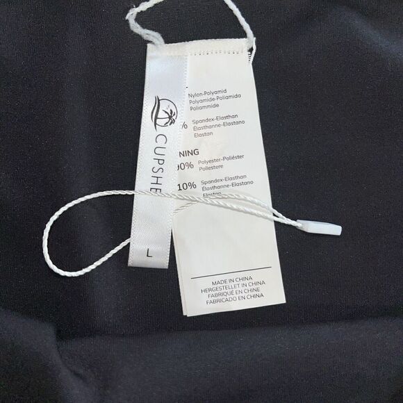 Cupshe Women's Bikini Bottom Size Large Black Multicolor Floral Print Swimwear‎ - Picture 2 of 6